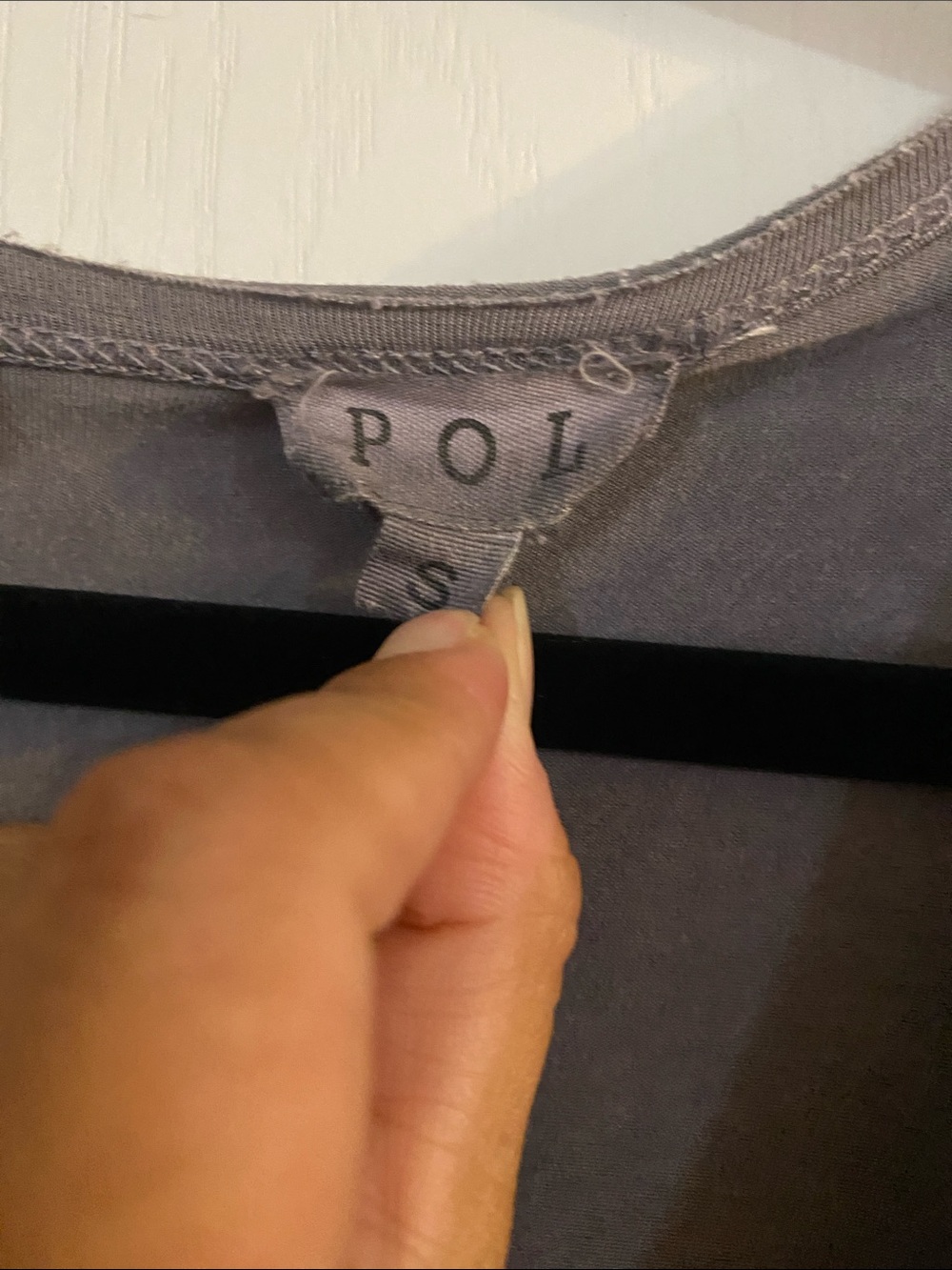 POL Gray Scoop Neck Top - Picture 2 of 6